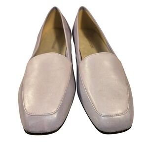 Enzo Angiolini Liberty Purple Leather Loafers Flats Brazil 8M Two Tone Lavender